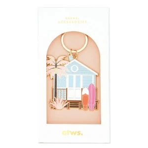 Porte-clés en émail Beach House - ATWS