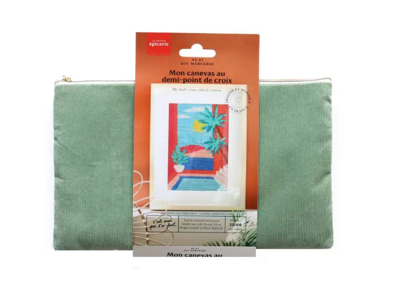 Kit DIY Mercerie - Mon canevas au demi-point de croix – Image 2