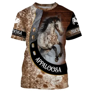 T-shirt Cheval Appaloosa Personnalisé - Effet Cuir Tachetée APPALOOSA