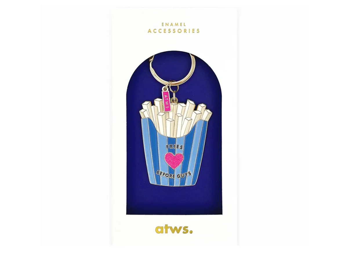 Porte-clés en émail - Fries Before Guys - ATWS – Image 2
