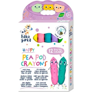 12 crayons pastel Happy Pea Pod - Haku Yoka